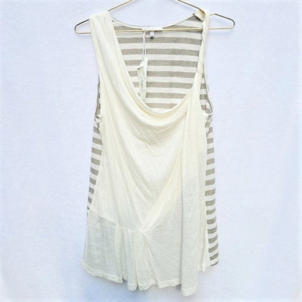 NWT Mystree Tank top Striped twist Cowl neck